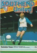 Southend United v Swindon Town 21-Sep-1981