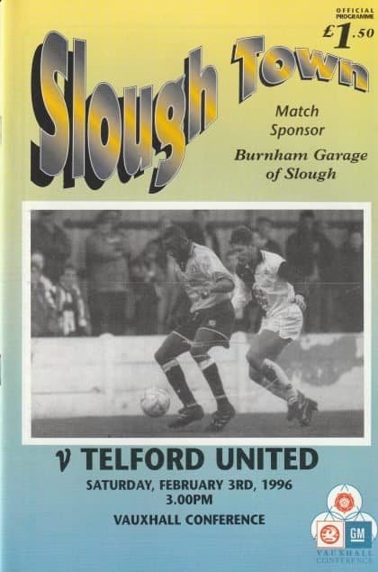 Slough Town v Telford United 03-Feb-1996