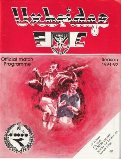 Uxbridge v Tooting & Mitcham United 21-Sep-1991