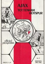 Ajax v Tottenham Hotspur 16-Sep-1981