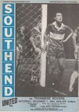 Southend United v Tranmere Rovers 01-Dec-1984