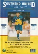 Southend United v West Bromwich Albion 16-Nov-1996