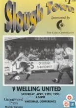 Slough Town v Welling United 13-Apr-1996