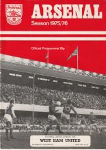 Arsenal v West Ham United 20-Mar-1976