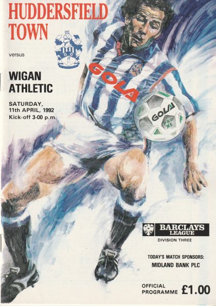 Huddersfield Town v Wigan Athletic 11-Apr-1992