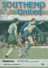 Southend United v Wimbledon 09-Apr-1982