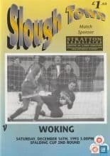 Slough Town v Woking 16-Dec-1995