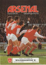 Arsenal v Wolverhampton Wanderers 02-Nov-1974