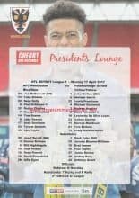 AFC Wimbledon v Peterborough United  17-Apr-2017