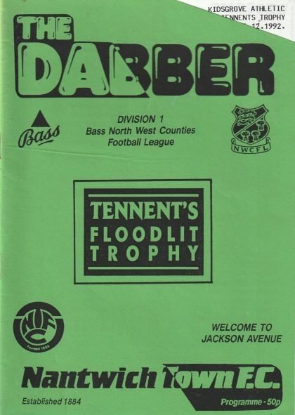 Nantwich Town v Kidsgrove Athletic 15-Dec-1992
