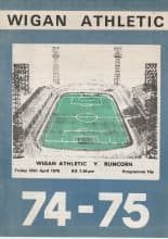 Wigan Athletic v Runcorn  25-Apr-1975