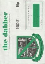 Nantwich Town v Ashton United 11-Apr-1981