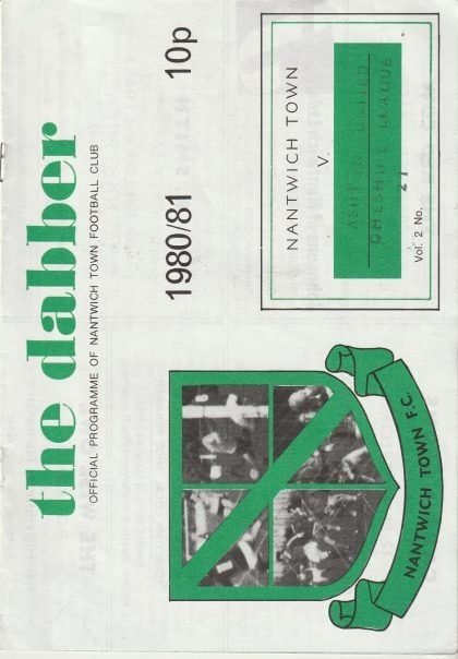 Nantwich Town v Ashton United 11-Apr-1981
