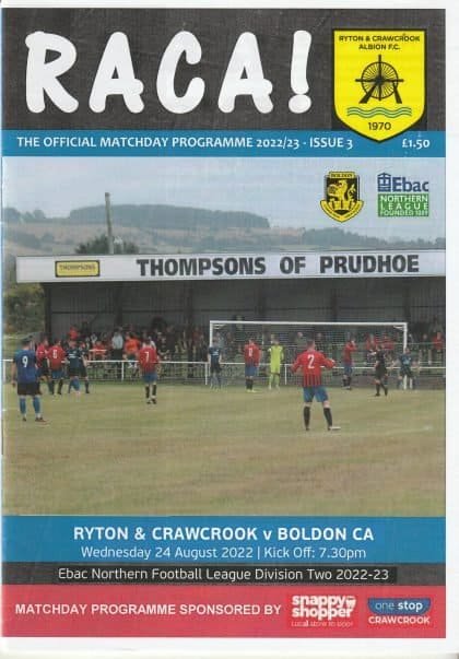 Ryton & Crawcrook Albion v Boldon CA 24-Aug-2022