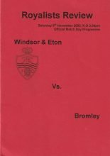 Windsor & Eton v Bromley 09-Nov-2002
