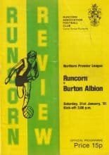 Runcorn v Burton Albion 31-Jan-1981