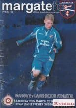 Margate v Carshalton Athletic 20-Mar-2010