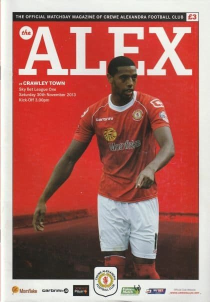 Crewe Alexandra v Crawley Town  30-Nov-2013