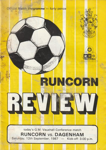 Runcorn v Dagenham 12-Sep-1987