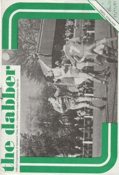 Nantwich Town v Droylsden 21-Nov-1981