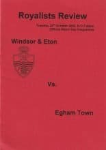 Windsor & Eton v Egham Town 29-Oct-2002