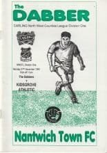 Nantwich Town v Kidsgrove Athletic  27-Dec-1993