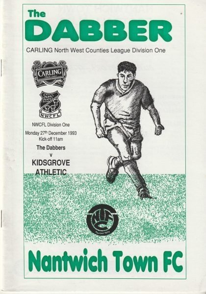Nantwich Town v Kidsgrove Athletic  27-Dec-1993