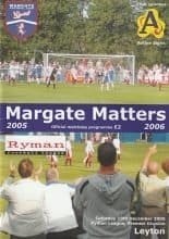 Margate v Leyton 10-Dec-2005