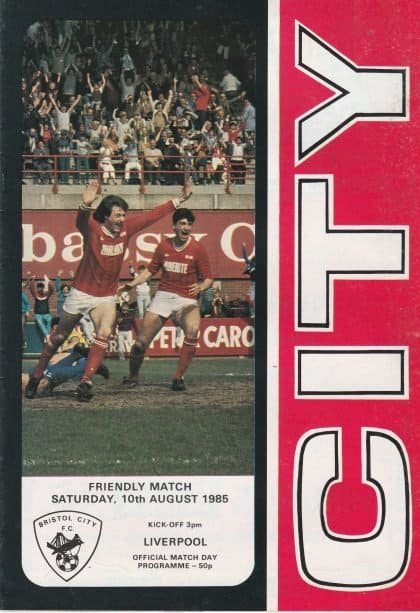 Bristol City v Liverpool 10-Aug-1985
