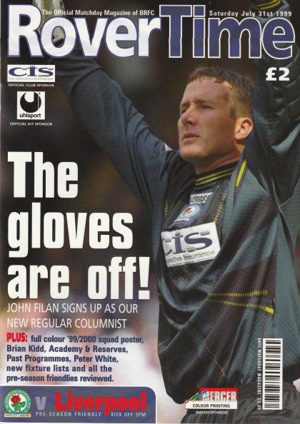 Blackburn Rovers v Liverpool 31-Jul-1999
