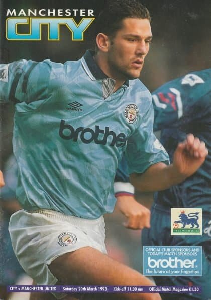 Manchester City v Manchester United 20-Mar-1993