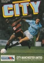 Manchester City v Manchester United 23-Sep-1989