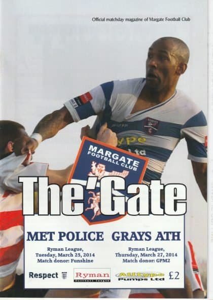 Margate v Grays Athletic 27-Mar-2014