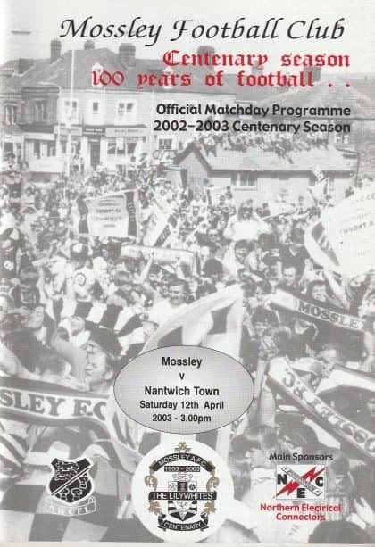 Mossley v Nantwich Town 12-Apr2003