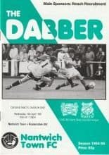 Nantwich Town v Rossendale United 19-Apr-1995