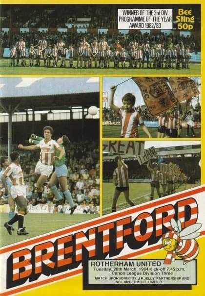Brentford v Rotherham United 20-Mar-1984