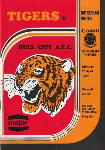 Hull City v Rotherham United 23-Apr-1984