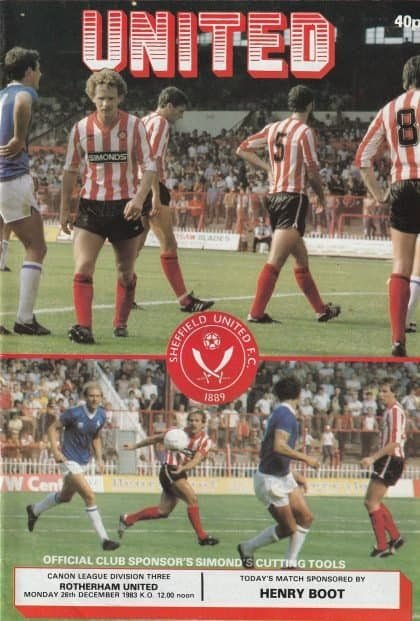 Sheffield United v Rotherham United 26-Dec-1983