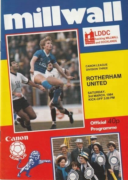 Millwall v Rotherham United 03-Mar-1984