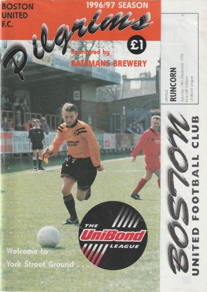 Boston United v Runcorn 14-Dec-1996