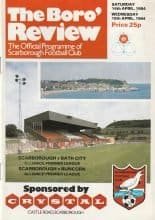 Scarborough v Bath City 14-Apr-1984