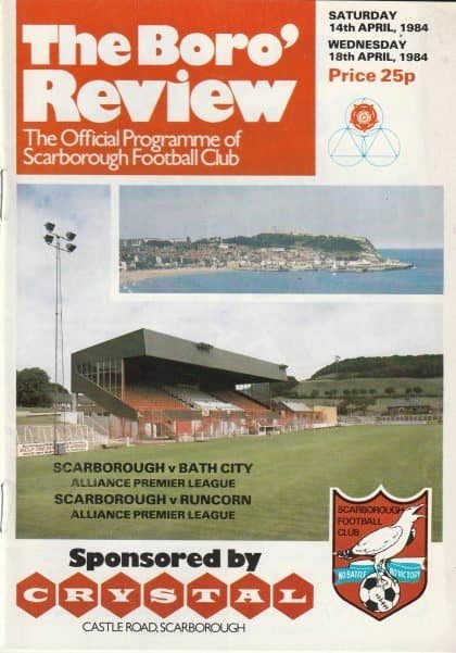 Scarborough v Bath City 14-Apr-1984