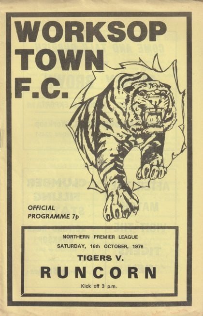 Worksop Town v Runcorn  16-Oct-1976