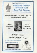 Nuneaton Borough v Runcorn 17-Dec-1983