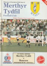 Merthyr Tydfil v Runcorn 25-Nov-1989