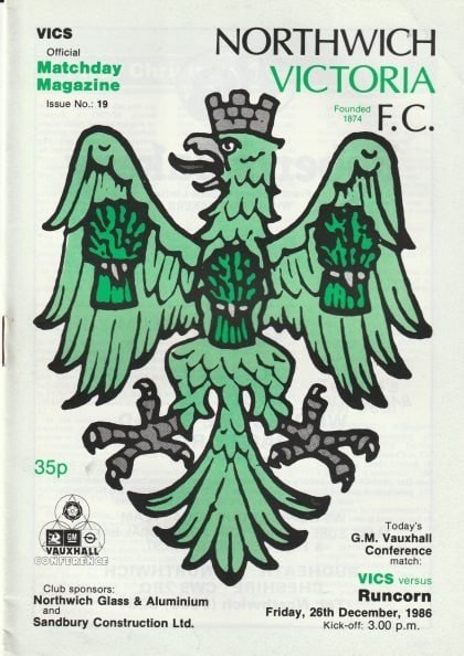 Northwich Victoria v Runcorn 26-Dec-1986