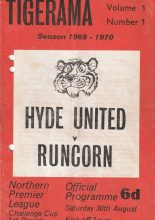 Hyde United v Runcorn 30-Aug-1969