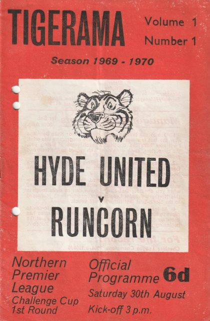 Hyde United v Runcorn 30-Aug-1969
