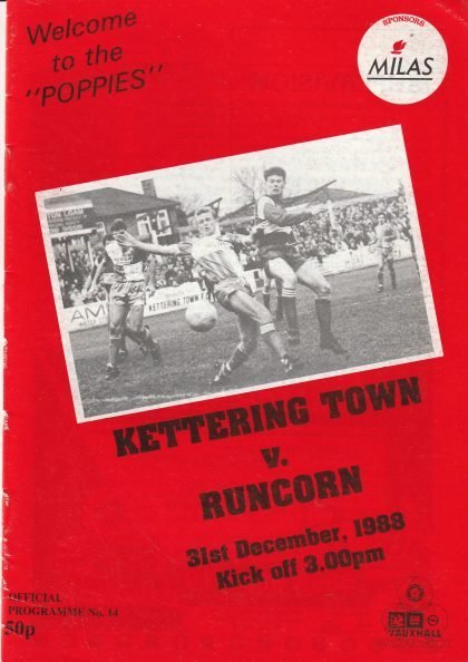 Kettering Town v Runcorn 31-Dec-1988