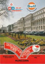 Cheltenham Town v Runcorn 31-Mar-1990